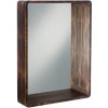 Miroir Rectangulaire Bois Marron Large