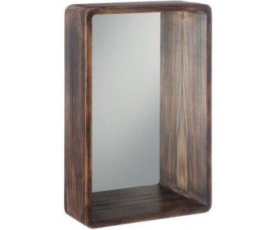 Miroir Rectangulaire Bois Marron Small