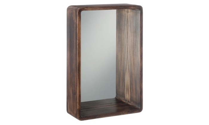 Miroir Rectangulaire Bois Marron Small