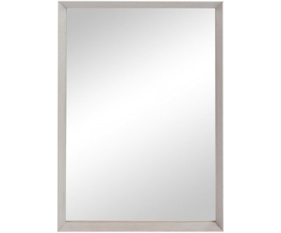 Miroir + Bord Rectangulaire Bois Greige 50X70Cm