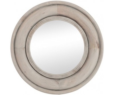 Miroir Rond Bois Naturel Medium