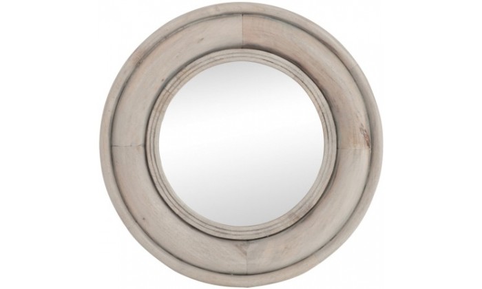 Miroir Rond Bois Naturel Medium