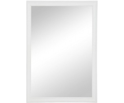 Miroir Rectangulaire Bois Blanc 70X3X100Cm