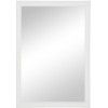 Miroir Rectangulaire Bois Blanc 70X3X100Cm