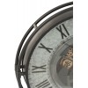 Horloge Bord Metallique Chiffres Romains Metal Gris/Noir/Or Small