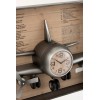 Horloge Avion 3 Parties Metal/Mdf Marron/Noir