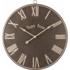 Horloge Happy House Metal Marron Large