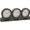 Horloge 3 Parties Metal Marron