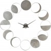 Horloge Murale Disques Metal Gris