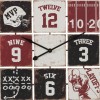 Horloge Carree Baseball Metal Noir/Blanc/Rouge