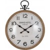 Horloge Ronde Boule Verre Bois Naturel Small