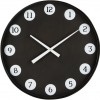 Horloge Ronde Numeros Metal Noir