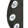 Horloge Ronde Numeros Metal Noir