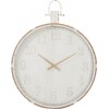 Horloge Ronde Metal Blanc Large