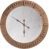Horloge + Miroir Bois Naturel Large