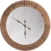 Horloge + Miroir Bois Naturel Large