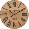 Horloge Chiffres Romain Bois Naturel/Noir Large