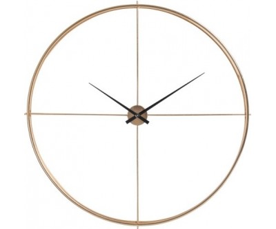 Horloge Ronde Metal Or