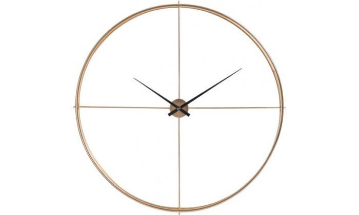 Horloge Ronde Metal Or