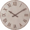 Horloge Chiffres Romains Metal Beige/Rouille Large