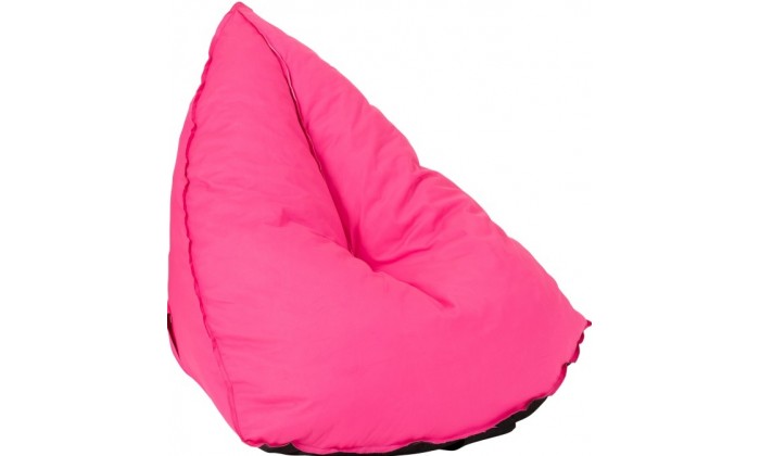 Pouf Poire Triangulaire Polyester Rose