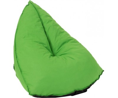 Pouf Poire Triangulaire Polyester Vert