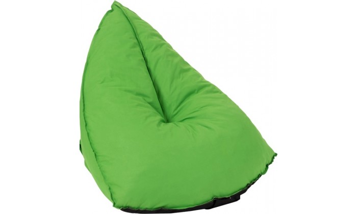 Pouf Poire Triangulaire Polyester Vert