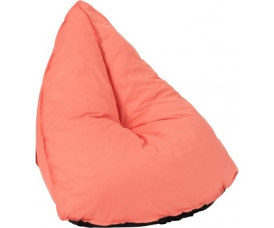 Pouf Poire Triangulaire Polyester Orange