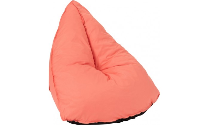 Pouf Poire Triangulaire Polyester Orange