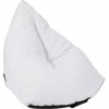 Pouf Poire Triangulaire Polyester Blanc