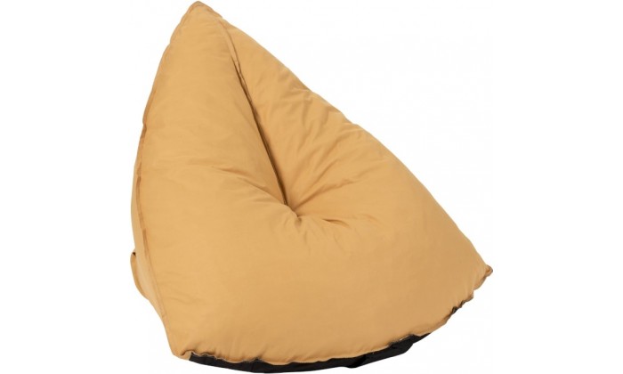 Pouf Poire Triangulaire Polyester Ocre