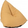 Pouf Poire Triangulaire Polyester Ocre