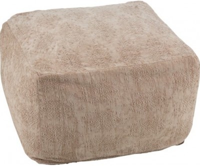 Pouf Fayola Coton Marron