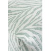 Pouf Zebre Polyacrylique Menthe/Blanc