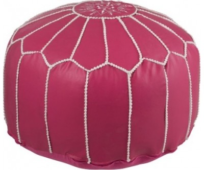 Pouf Africain Polyester Rose