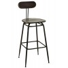 Tabouret De Bar Industriel Metal Noir