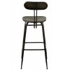 Tabouret De Bar Industriel Metal Noir