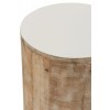 Tabouret Bois De Manguier Blanc