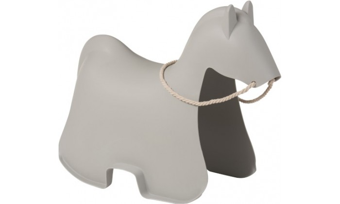 Chaise Enfant Cheval Pp Gris