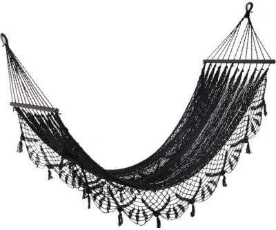 Hamac Crochet Coton Noir