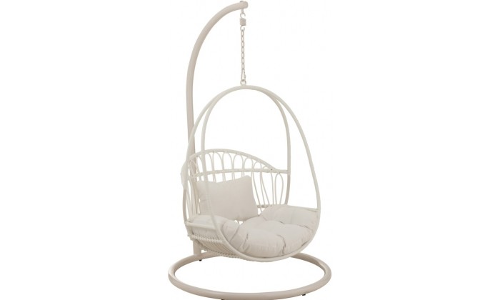 Chaise Suspendu Enfant Cosy Acier Blanc