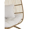 Chaise Suspendue Ovale Acier Naturel