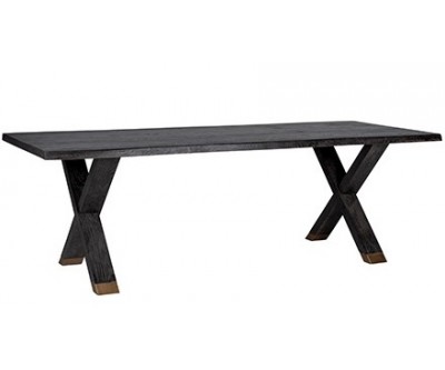 Table à manger gold design Blackbone Cross-leg Hunter