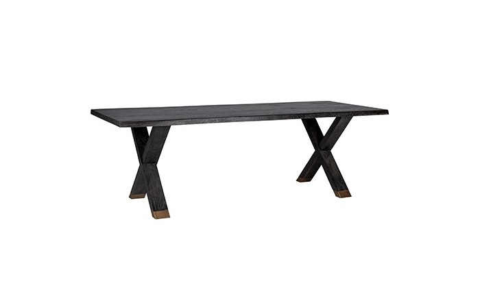 Table à manger gold design Blackbone Cross-leg Hunter