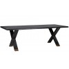 Table à manger gold design Blackbone Cross-leg Hunter