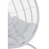 Chaise Suspendue Rond Acier Blanc