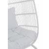 Chaise Suspendue Ovale Acier Blanc