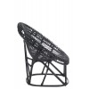 Chaise+Coussin Roco Rotin Noir