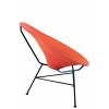 Chaise Poire Metal/Plastique Rouge