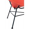 Chaise Poire Metal/Plastique Rouge